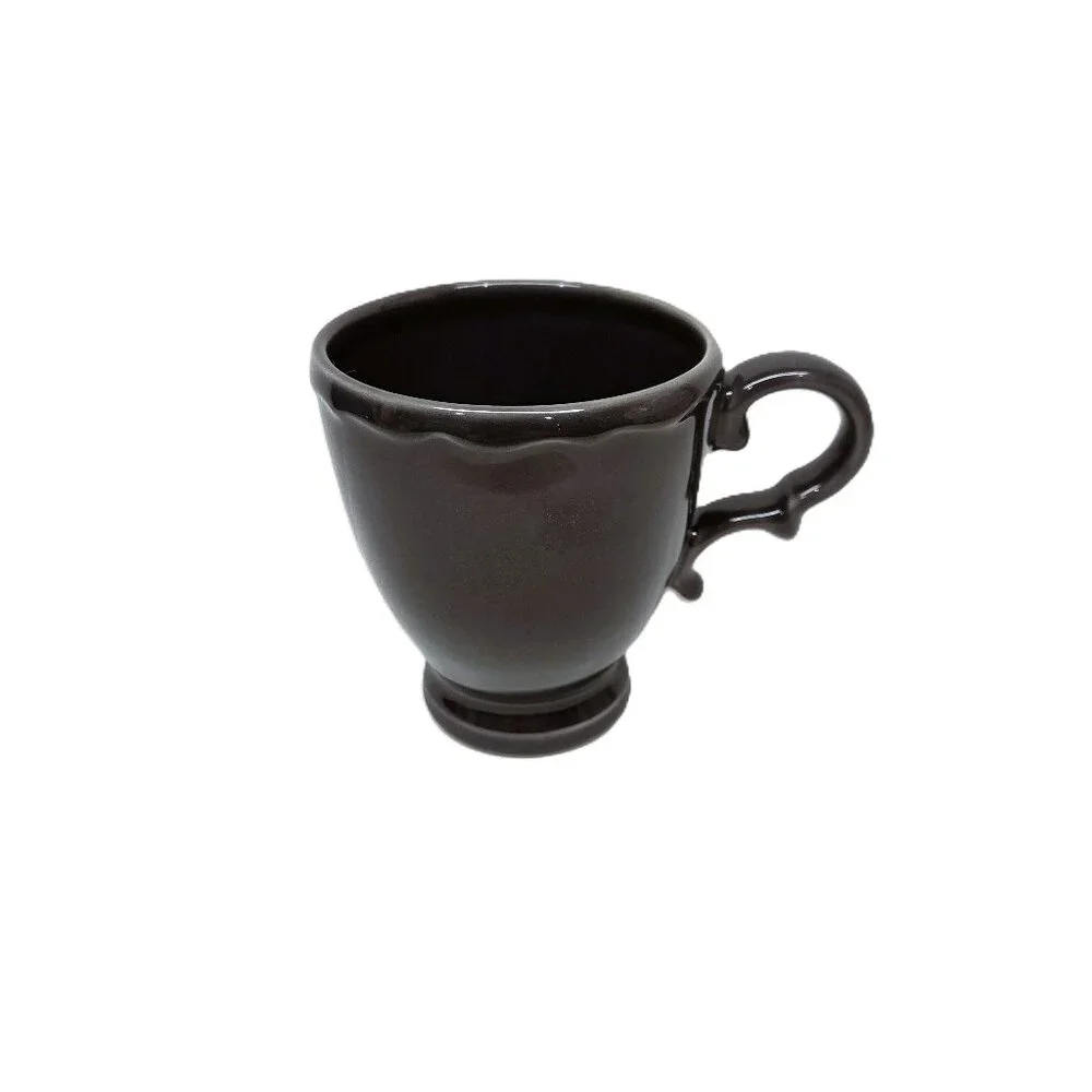 Williams Sonoma Alexia Mug Charcoal Gray Retired Made in Portugal Multiple Avail